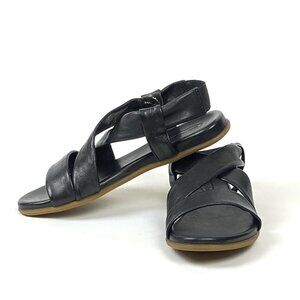 New Sheridan Mia Barie Black Leather Slingback Sandal, 6/36